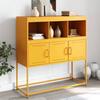 VidaXL Buffet, Cabinet with Compartments, Cupboard with Door, Storage Furniture for Bedroom Living Room Interior, Mustard Yellow 846593