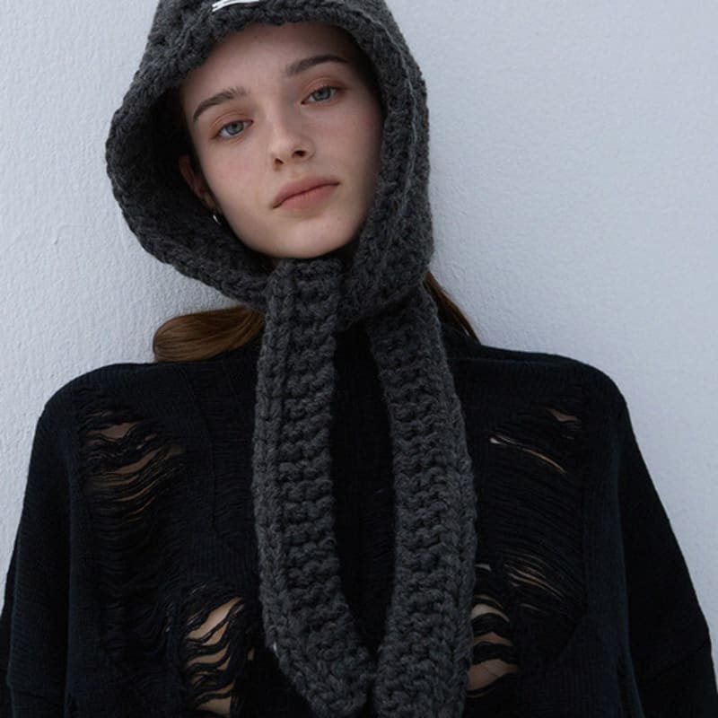 Marchen Chunky hand-made balaclava_4color