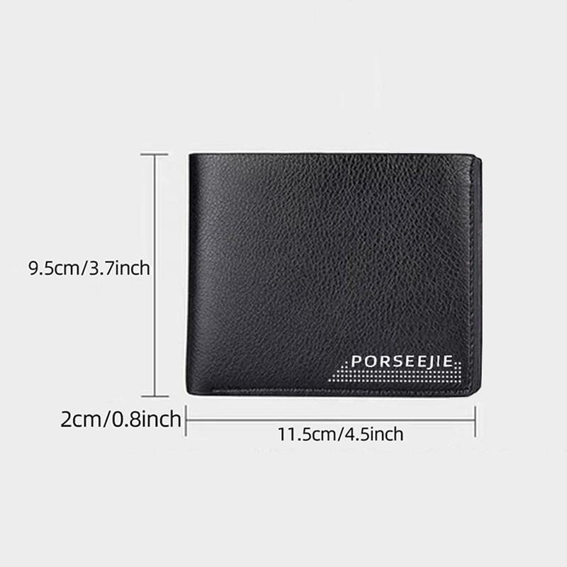 Herren Geldbörse Klassischer Stil Tragbar Kurz Herren Geldbörse Mini Anti-Diebstahl Münzfach Leder Geldbörse Mehrfachkartenfach Kartenhalter