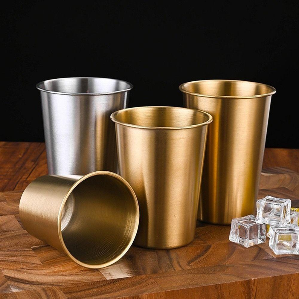 1Pcs 304 Stainless Steel Whisky Beer Cups Travel Camping Outdoor Drinking Mug Stainless Steel Cup
