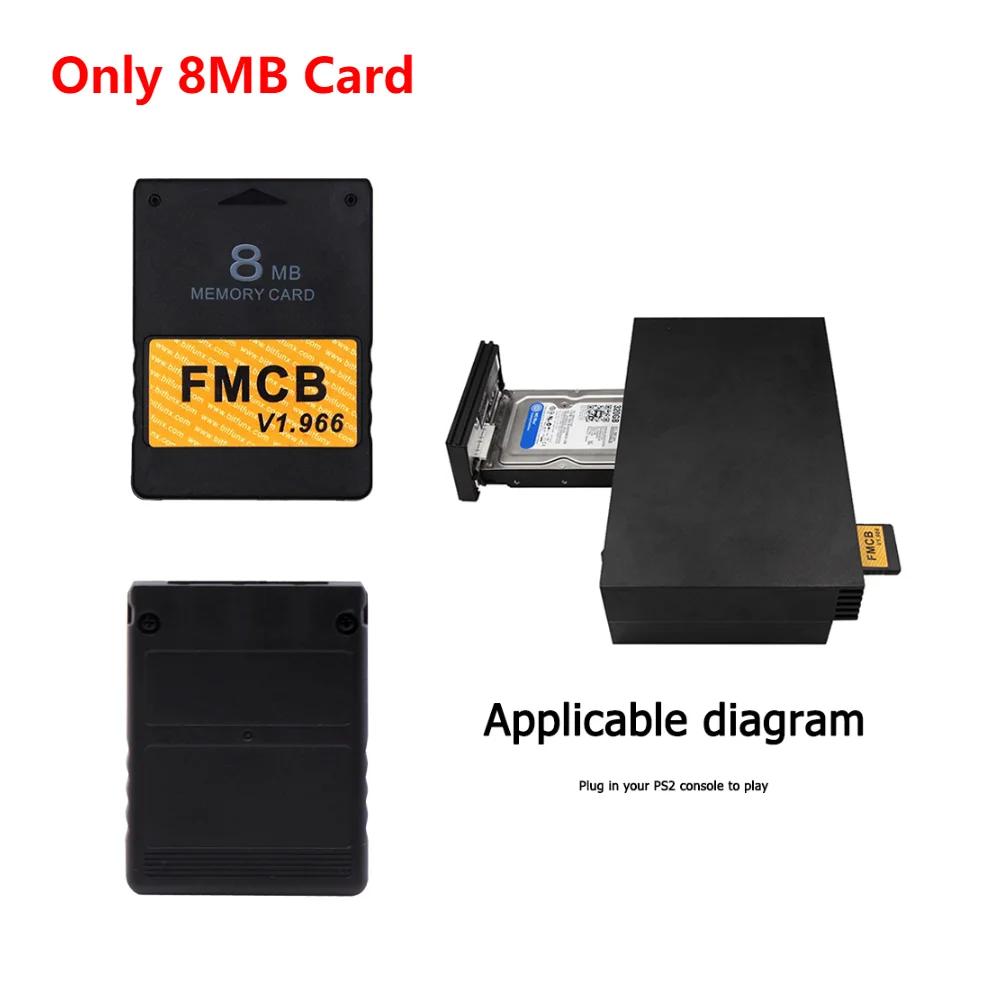 

Адаптер сетевой карты с интерфейсом SATA с картой памяти FMCB V1.966 для консоли PS2, HDD с интерфейсом SATA для Playstation 2
