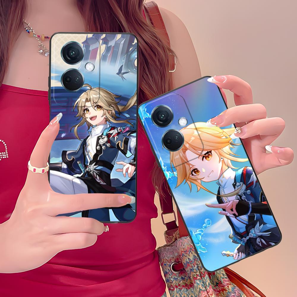 Custodia HSR Yanqing in TPU Opaco per Cellulare per OPPO Find X9 X8 X7 X6 X5 X3 X2 Plus s Pro Ultra Lite Copertura con Stampa Colorata