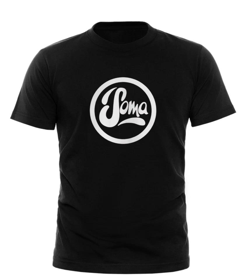 

Soma Records Label T Shirt Hardcore Techno Rave Jungle Drum and Bass L