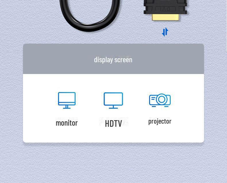 Biaz Two-Way HDMI-DVI Cable & Adapter for Laptop