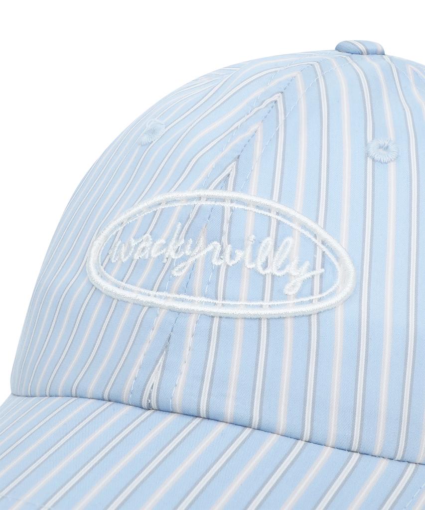 WACKY WILLY Women'S Striped Ball Cap Blue