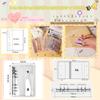 Transparent Sticker A6 Size x 1 Refills x 20 Underlay Sheets x 2 Zippered Pockets x Card Mini Sticker Mini Clear Cute Sticker Sticker Perfect for Fan