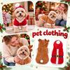 Dog Christmas Coat, Warm Winter Jacket with Red Santa Design, Thick Apparel for Small and Medium Dogs