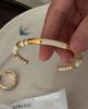 European Retro INS Style Titanium Steel Drip Glaze Bracelet - Women's Fashionable Personalized Jewelry