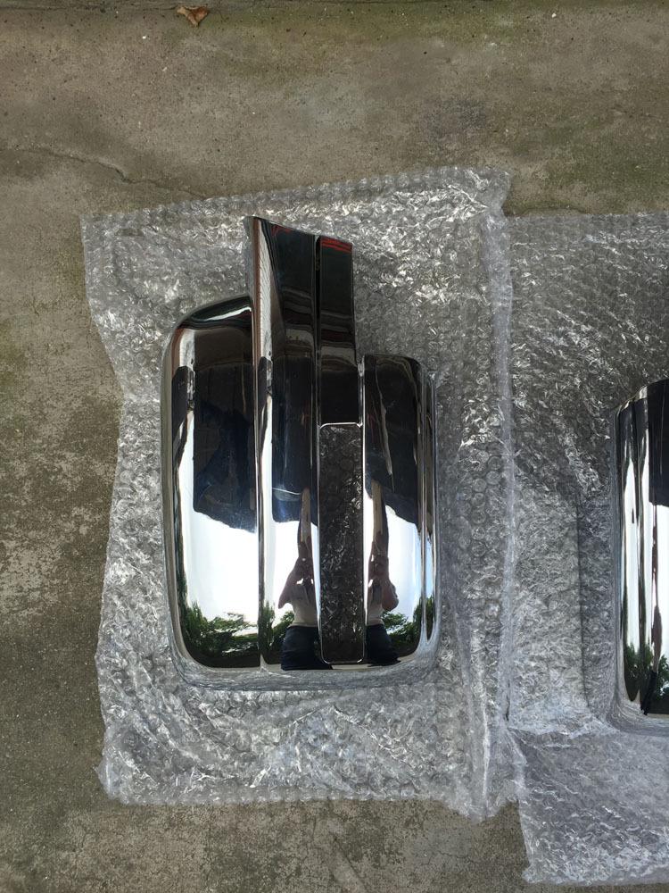 Electroplated Silver Rearview Mirror Cover for 09-14 Ford Raptor F150
