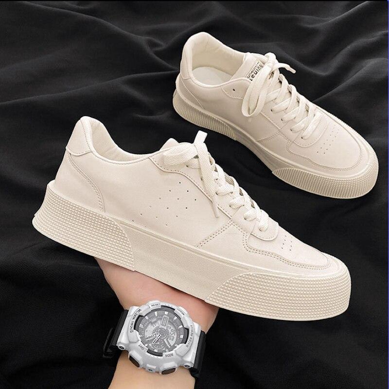 Zapatos de cuero de plataforma Hombre Moda Calle Zapatillas de skate al  aire libre Deportes casuales Zapatillas transpirables Zapatos Hombre  comprar a buen precio — entrega gratuita, reseñas reales con fotos — Joom