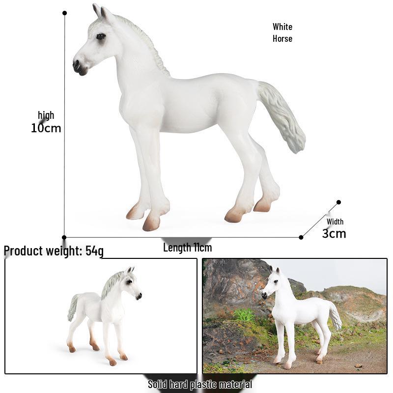 Wildlife Simulation Model: Tiger, Lion, Panda, Elephant, Rhinoceros, Kangaroo, Leopard, Horse, Sheep Toy Set