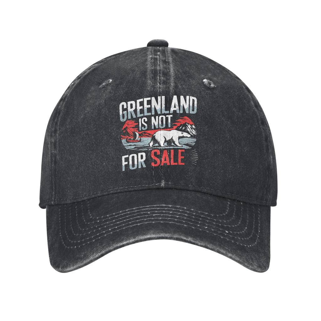 Baseball Cap Greenland is Not for Sale Summer Casual Hip Hop Hats Female Male Custom Logo Hiking Fishing Hot Sale Snapback Cap