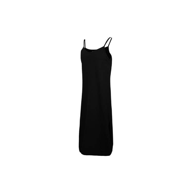 Nike Sleeveless Dresses Women's Black Boat Neck Thin Long CJ3751-010