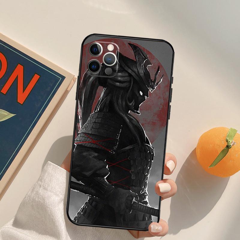 Apple Iphone14Promax Mobile Phone Case Anime Girl Samurai Mobile Phone Case Hair Painting Anti-Drop Huawei Three