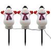 Outdoor waterproof hand doll RGB projection lamp inserted Christmas lawn lamp warm white snow lamp string garden lamp