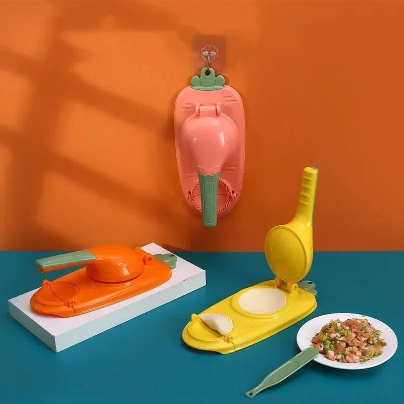 DIY Teigtaschen-Wrapper-Artefakt Kunststoff Manuell Wrapper-Herstellungsform Teigpresstool Backen Gebäck Teigtaschen-Maker Gadget