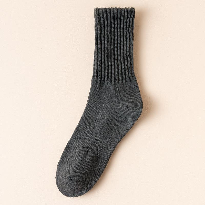 Men's Winter Thickened Socks, Long and Extended Cotton Socks for Warmth, Winter Loop Mid-calf Socks, Autumn and Winter High-elastic Sports Socks