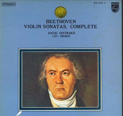 LP Record DAVID OISTRRAKH, LEV OBORIN - Beethoven Violin Sonatas, Complete SFX77503 PHILIPS Japan Classical Used