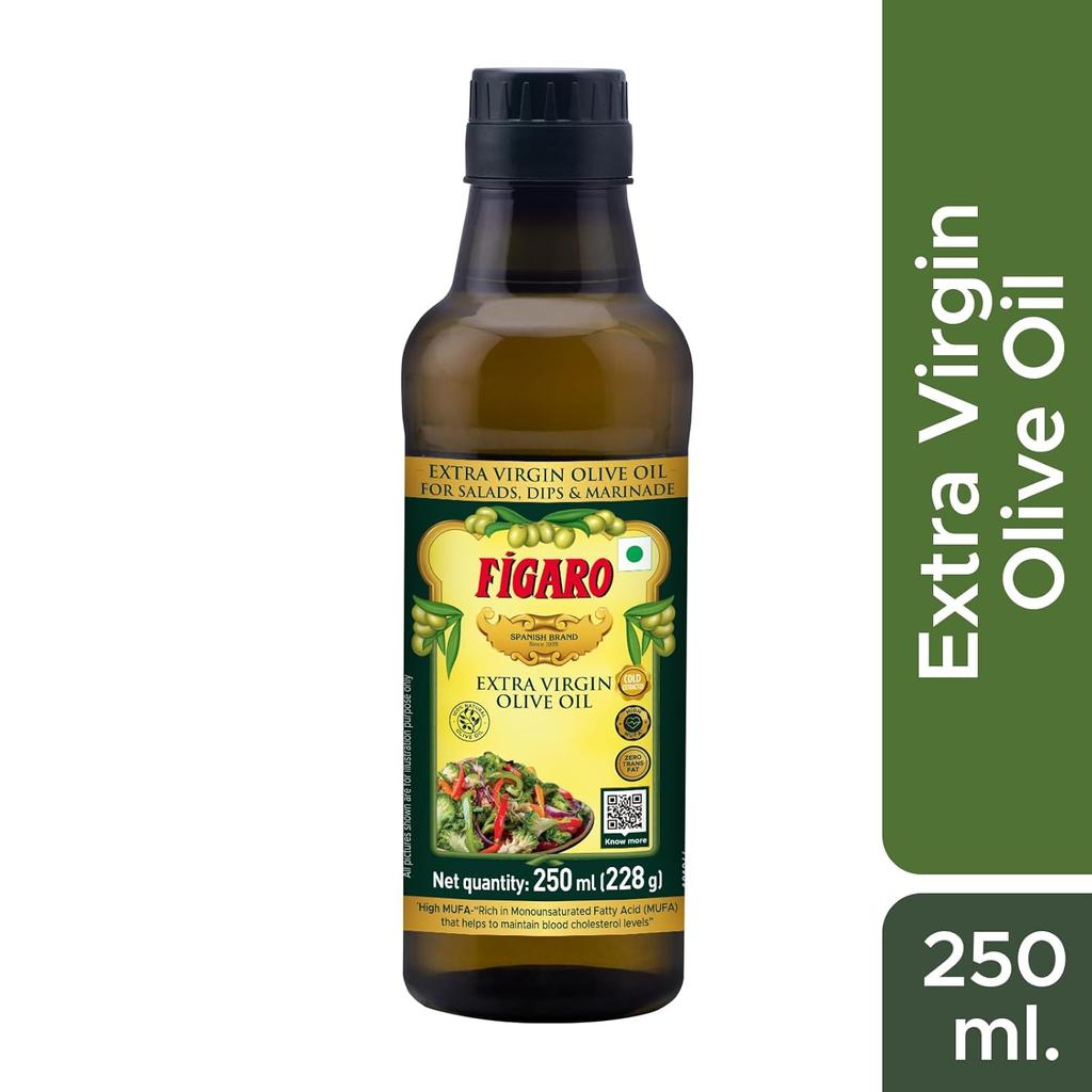 Figaro Extra Jungfruolivolja 250ml Förpackning med 1 Kallpressad Naturlig Matlagning Sallad Marinad