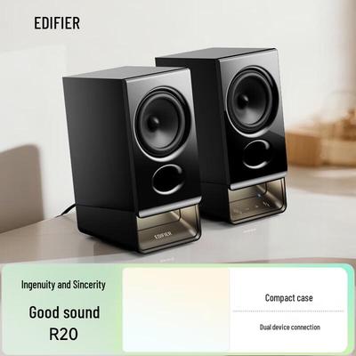 Edifier R20 Desktop 2.0 Bluetooth Speakers with Ambient Lighting CN Plug (adapter Included)
