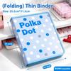 Polka Dot Print A4 Binder PP Notebook Shell High Quality Document Storage Case  School Office