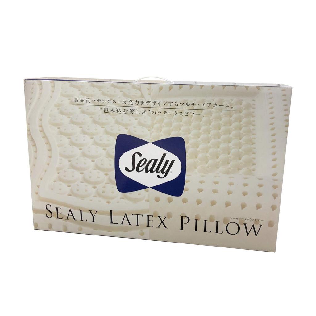 Sealy Pillow Convex Soft White 43cmx68cmx14cm Latex Pillow Cover Washable LPCONSOF [Genuine]
