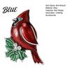 Enamel Bird Jewelry Oil Dripping Red Brooch Shape Lapel Pin