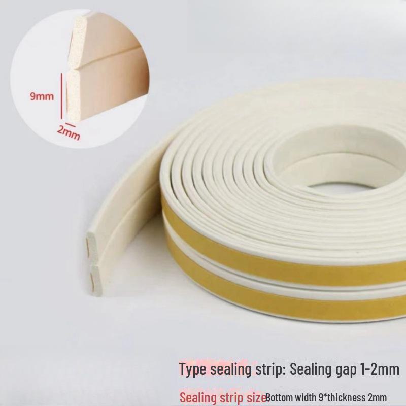 D-Type Self-Adhesive EPDM Rubber Door & Window Insulating Seal: Windproof, Soundproof, Heat Insulation & Anti-Collision Strip.