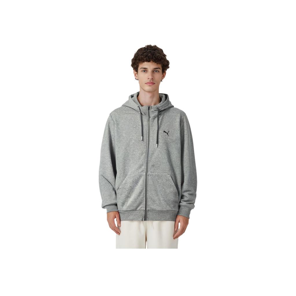 Puma Lässiger Hoodie Zip Cardigan Jacke Herren Oberbekleidung Grau 593135-03