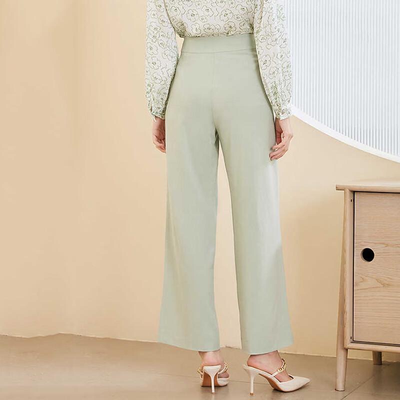 JESSIE Women's Pleated High-Waist Wide-Leg Trousers