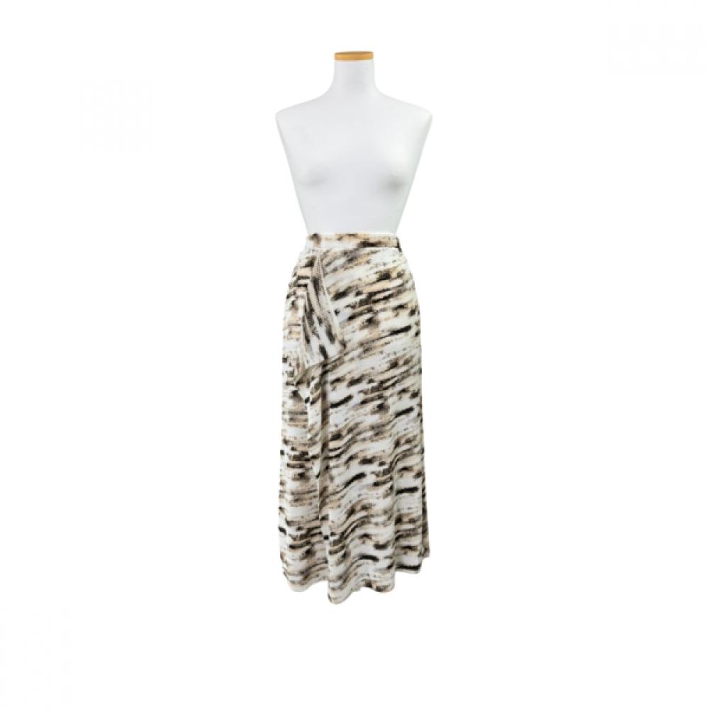 Sunset Cloud Pattern Diagonal Point Skirt 452 295