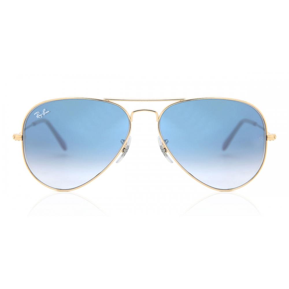 

Солнцезащитные очки унисекс Ray Ban Rb3025 Aviator Gradient 001 3f Gold/62-14-140