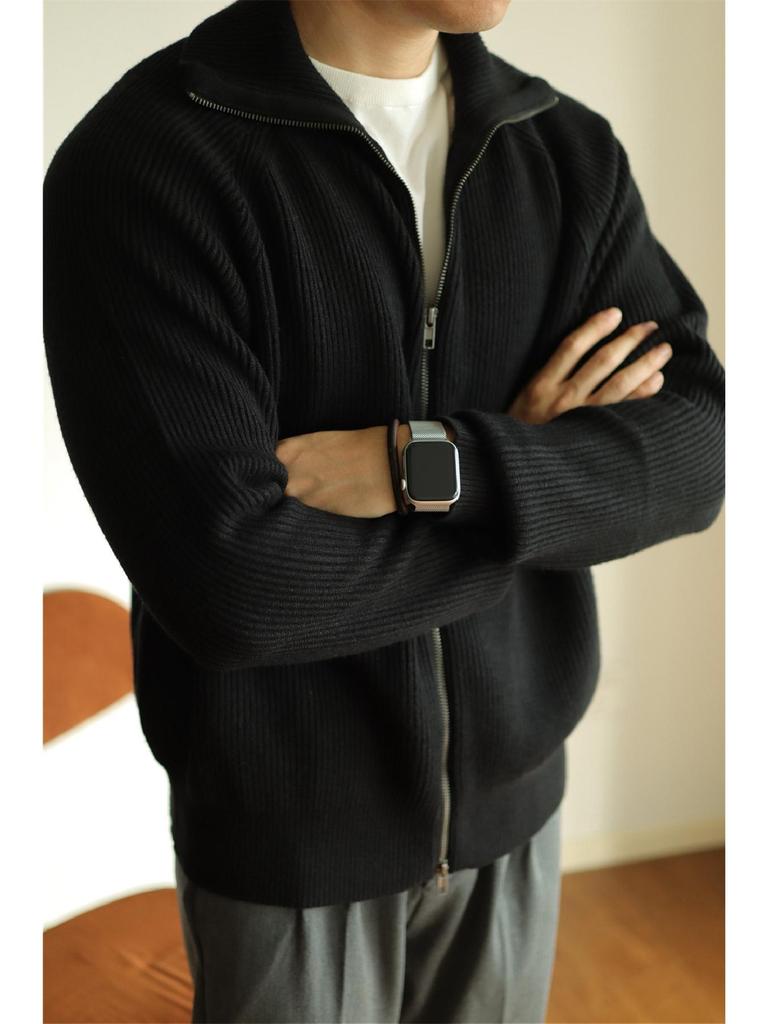 Herren Schwere Strick-Reißverschlussjacke: Warm, Anti-Pilling, Lässig & Klassisch für Herbst/Winter