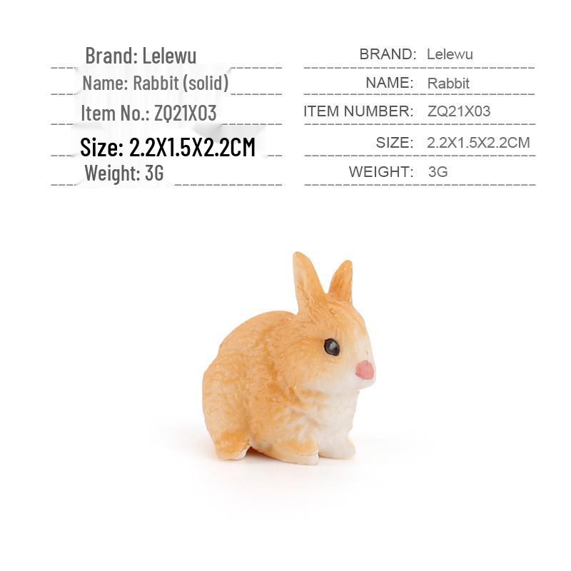 Cross-Border Farm Animal Miniature Model Set: Chickens, Ducks, Geese, Cows, and More