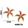 New Fashion Stainless Steel Starfish Drip Oil Earrings for Women - Light Luxury Versatile Ear Jewelry