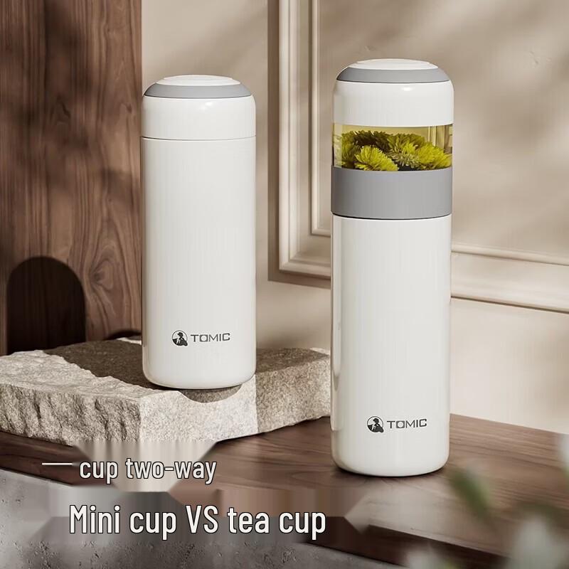 TOMIC Titanium Lined Insulated Tea Infuser Bottle