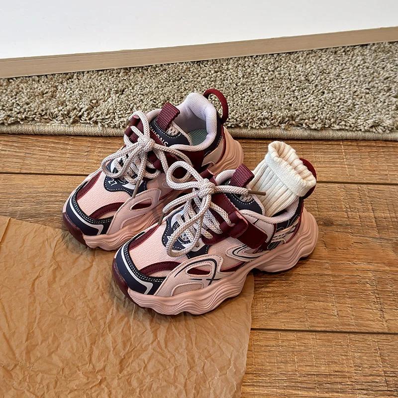 2024 Children Casual Sneakers for Girls Boys Autumn New Fashion Korean Style Soft Bottom Anti-slippery Versatile Sports Shoes