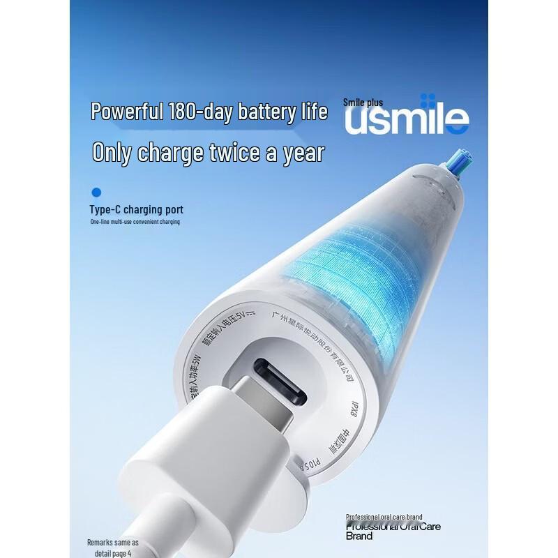 usmile P10S Sonic Electric Toothbrush Couple Set CN plug (adapter included)