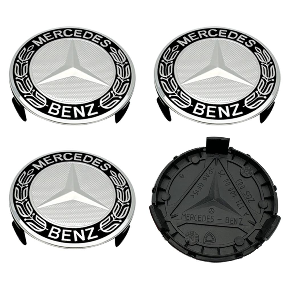 TXF4 AQW Mercedes Benz wheel cap Car Wheel Center Caps Hub Caps ABS W176 W177 W204 W205 W212 W213 W206 X156 X253 W117 CLA CLS / 4PCS