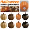 Starry Night Pumpkins Twinkle LED Light Pumpkins Glass Halloween Pumpkin Lamp Light for Halloween Party Gift Light Up Home Decor