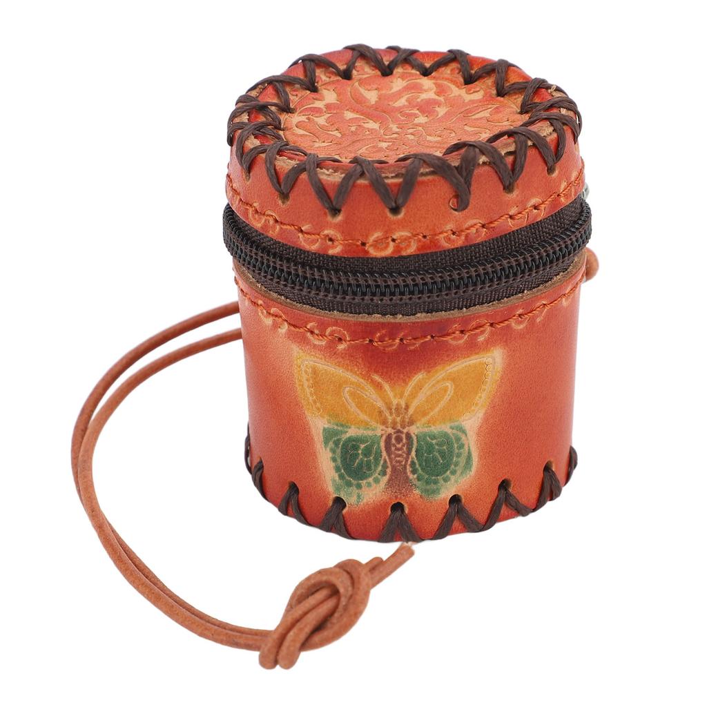 Mini Niedlicher Kosmetiktaschenanhänger Multifunktionaler Rindsleder Lippenstift Kartenhalter Taschenanhänger für