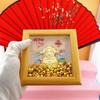 Golden God of Wealth 999 Pure Gold Ornament for Office & Business