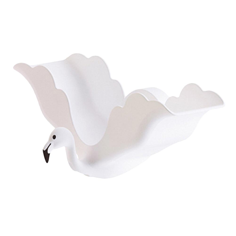 1pc Dish Set Wall-Mounted Soap Holder Flamingo Style Smooth Drainage Bathroom Organizer Soap Bar Storage Holder Home Use