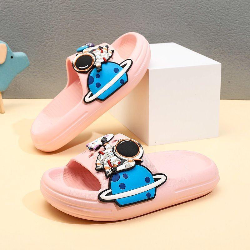 Colorful Cartoon Breathable Slippers For Boys And Girls Nonslip Indoor Footwear For Summer