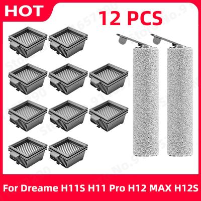 Washable Filter For Dreame H11S H11 Pro H12 MAX H12S Vacuum Cleaner Wet & Dry Spare Parts Roller Brush Replacement Accessories