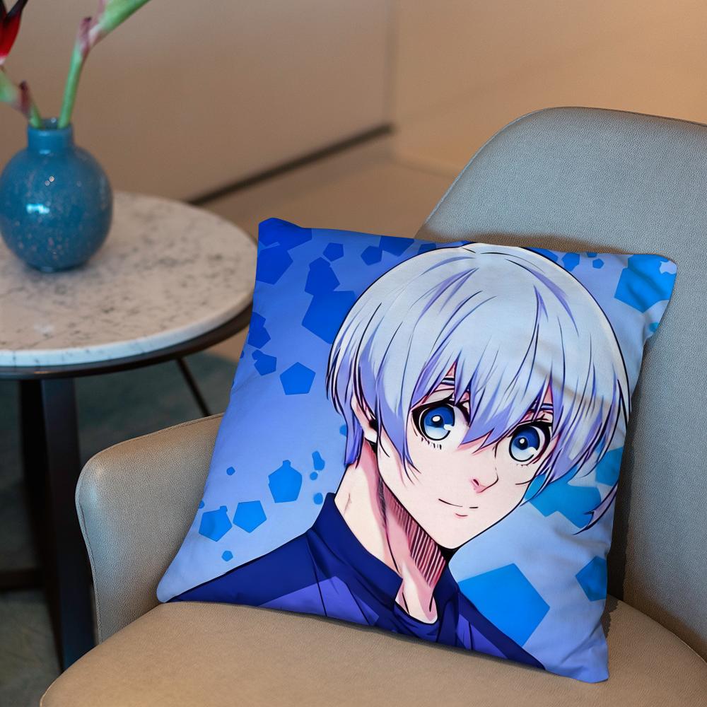 Blue Lock Anime Cushion Cover 2-in-1 Reversible Plush Pillow Cover | Car/Sofa/Bed | Perfect Gift