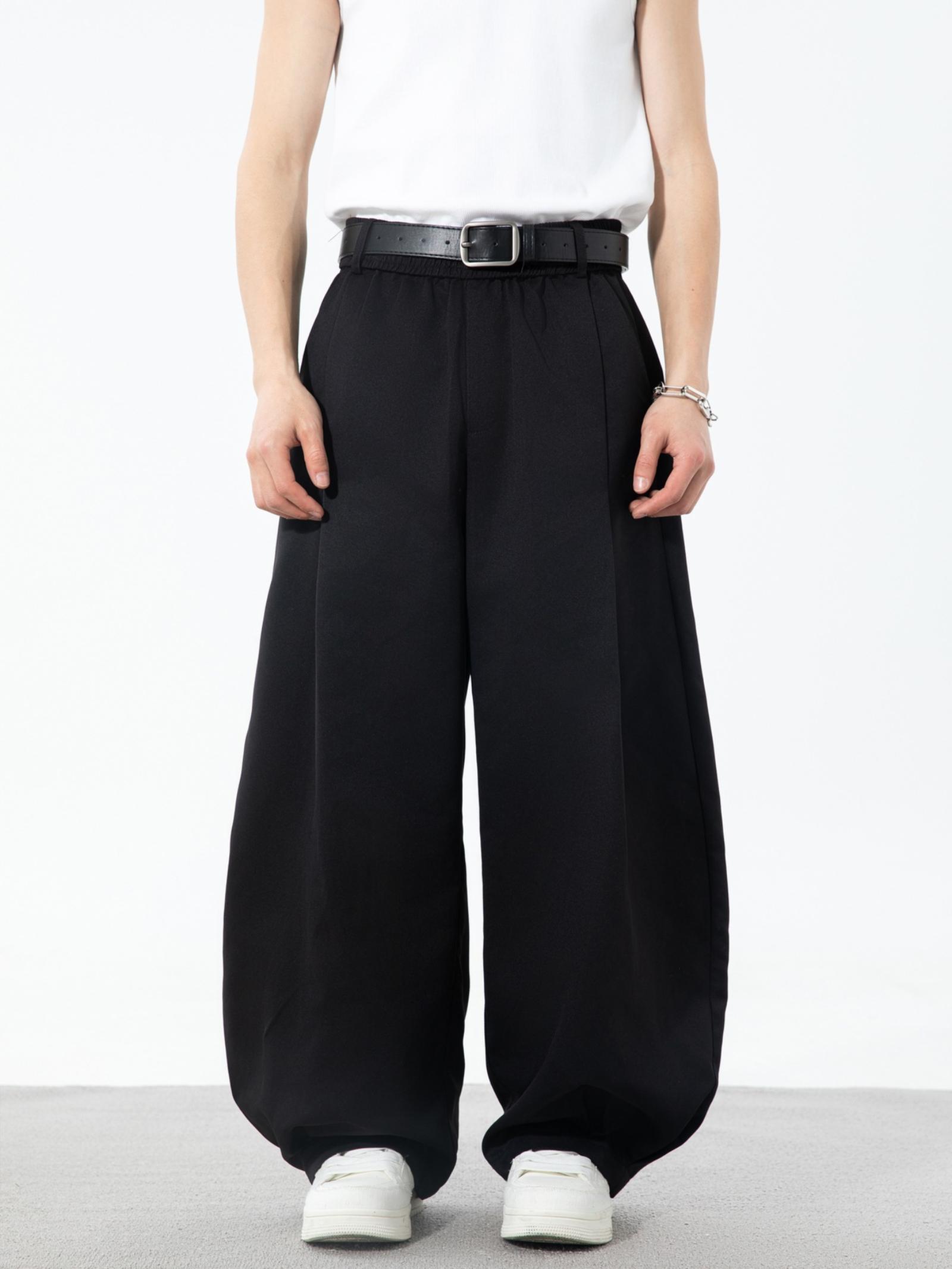 Свободные, прилегающие, слегка сужающиеся, широкие, повседневные брюки L