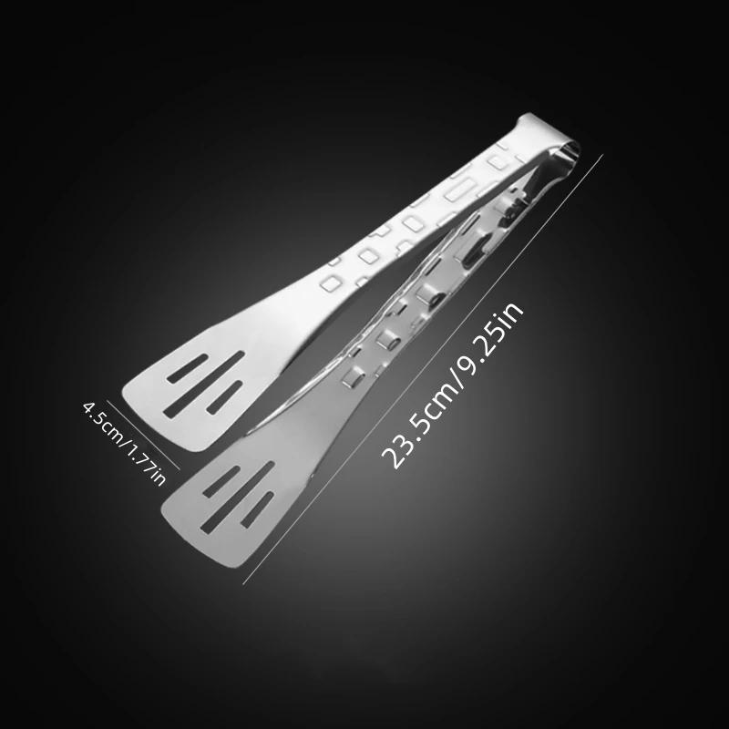 

Утолщенные щипцы для мяса барбекю из нержавеющей стали, противоскользящие и защищающие от ожогов пищевые щипцы, защищающий от ожогов зажим для хлеба, щипцы для лапши