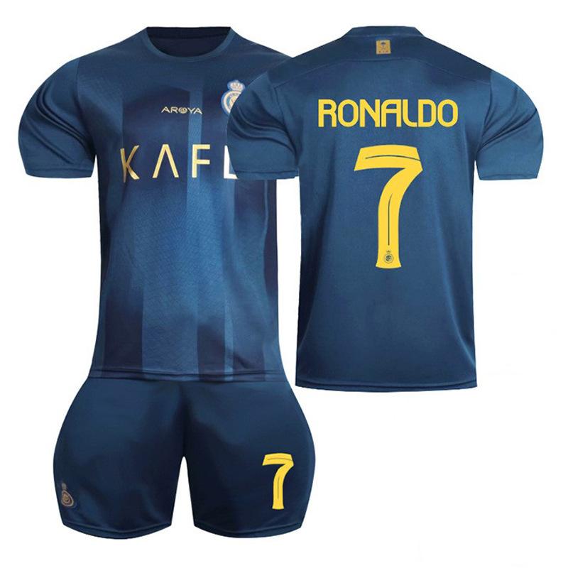 2324 Saudi League Riyadh Victory Away Blue No. 7 C Ronaldo jersey No. 10 Mane football jersey cross-border delivery