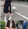 Korean Style High Waist Slit Midi Skirt - Summer A-line Slim Fit